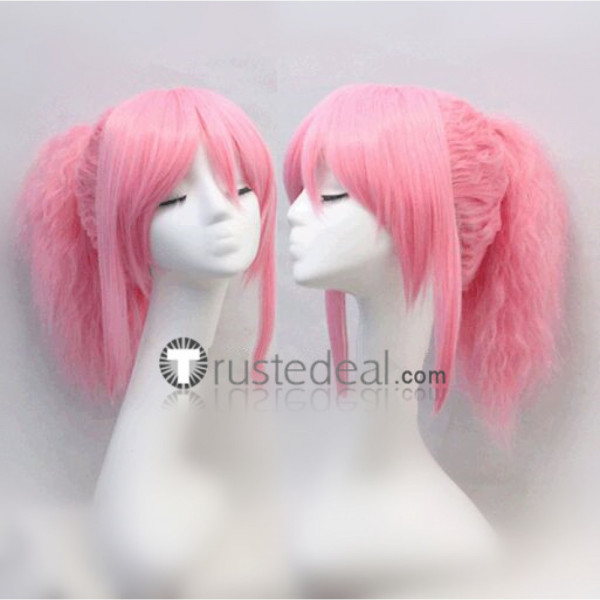 Hunter X Hunter Machi Komacine Pink Purple Ponytail Styled Cosplay Wigs