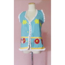 One Piece Luffy Cosplay Blue Green Vest