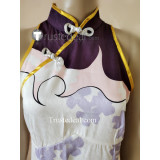 Genshin Impact Keqing Fanart Cheongsam Cosplay Costume