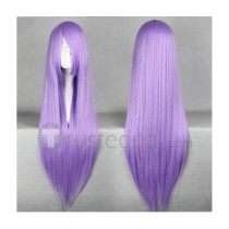 The Lost Canvas Myth of Hades Athena Saint Seiya Purple Cosplay Wig 100cm