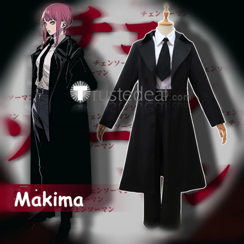 Chainsaw Man Makima Aki Hayakawa Devil Hunter Black Uniform Cosplay Costumes