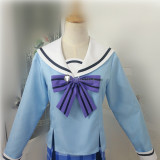 Happy Sugar Life Shio Koube Sailor Uniform Blue Cosplay Costume