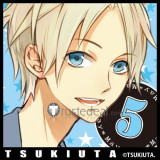 Tsukiuta Six Gravity Satsuki Aoi Light Blonde Cosplay Wig