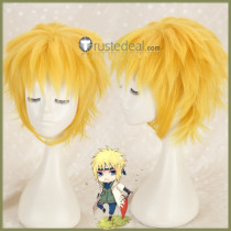 Naruto Yondaime 4th Hokage Minato Namikaze Yellow Copslay Wig