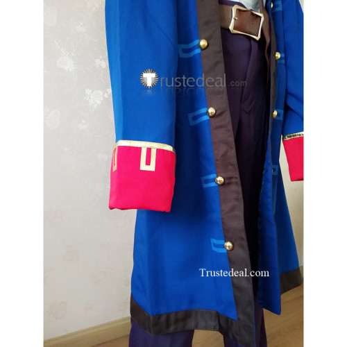Commission Monkey Island Guybrush Ulysses Threepwood Pirate Blue Cosplay Costume