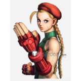 Street Fighter Cammy White Killer Bee Blonde Braids Lace Front Styled Cosplay Wigs