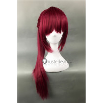 Free Iwatobi Swim Club Gou Matsuoka Long Wine Red Cosplay Wig