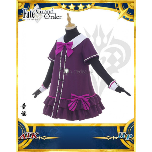 Fate Grand Order FGO Abigail Williams Nursery Rhyme Blue Purple Cosplay Costume