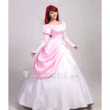 The Little Mermaid Princess Ariel Pink Dress Cosplay Costume