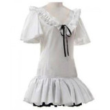 Guilty Crown Shinomiya Ayase White Gown/Dress Cosplay Costume