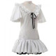 Guilty Crown Shinomiya Ayase White Gown/Dress Cosplay Costume