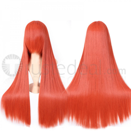 Gintama Movie Forever Yorozuya Kagura Long Orange Cosplay Wig