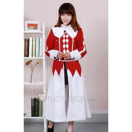 Pandora Hearts Alice White Red Costume Dress