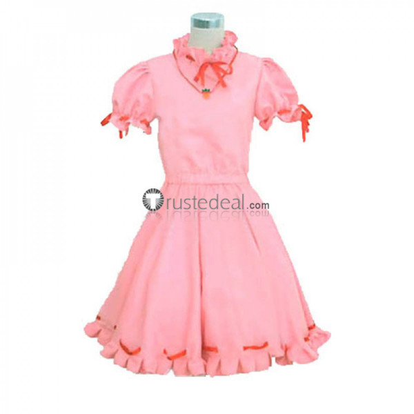 Touhou Project Tewi Inaba Pink Dress Cosplay Costume