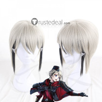 Touken Ranbu Hyuuga Masamune Gray Black Cosplay Wig