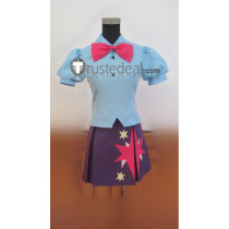My Little Pony Equestria Girls Twilight Sparkle Light Blue Purple Cosplay Costume