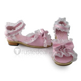 Open Toe Pink Trim Beautiful Girls Sandals