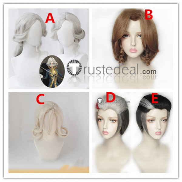 Identity V Joseph Bloody Queen Mary Wu Chang Silver Brown Blonde Cosplay Wigs