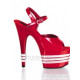 Slick-Surfaced Leather Upper High Heel Open-toes Platform Sexy Sandals(99-26)