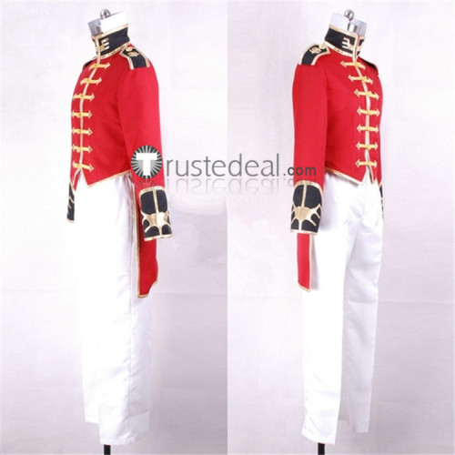 Mobile Suit Gundam Universal Century Full Frontal Red White Cosplay Costume
