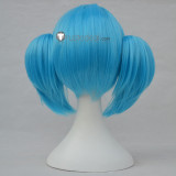 Sally Face Game Sal Fisher Larry Johnson Blue Ponytails Brown Cosplay Wig