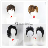 Kamen Rider Masked Rider Zi-O Geiz Myoukouin Woz Tokiwa Sougo Black Brown Cosplay Wigs
