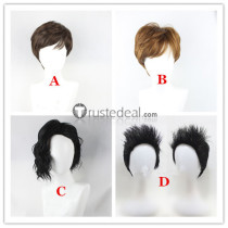 Kamen Rider Masked Rider Zi-O Geiz Myoukouin Woz Tokiwa Sougo Black Brown Cosplay Wigs