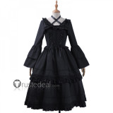 Satsuriku no Tenshi Angels of Death Halloween Rachel Black Gothic Lolita Ray Cosplay Costume