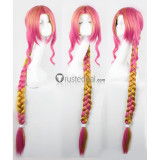 Nanbaka Uno Liang Pink Blonde Black Styled Cosplay Wig