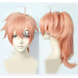 Fate Grand Order FGO Romani Archaman Antonio Salieri Ponytail Pinkish Orange Grey Cosplay Wigs