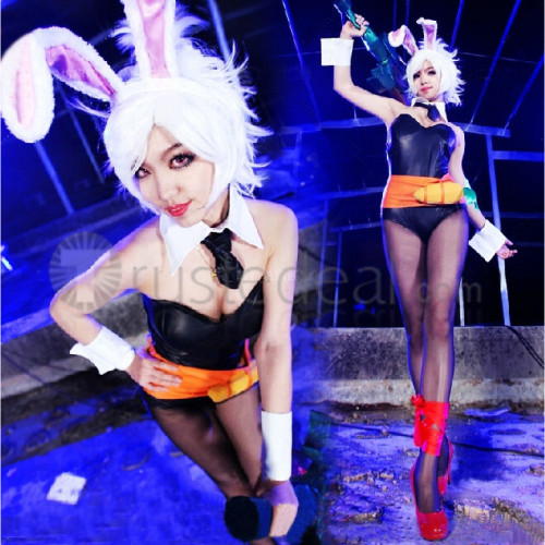 League of Legends Battle Bunny Riven Hallowmas Cosplay Costume
