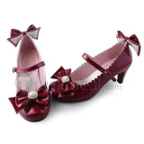 Elegant Bows Lolita Heels Shoes