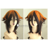 YuGiOh Jaden Yuki Celina Serena Purple Ponytail Orange Brown Styled Cosplay Wig