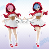 Re Zero Kara Hajimeru Isekai Seikatsu Twins Rem Ram Red Hood Cosplay Costumes