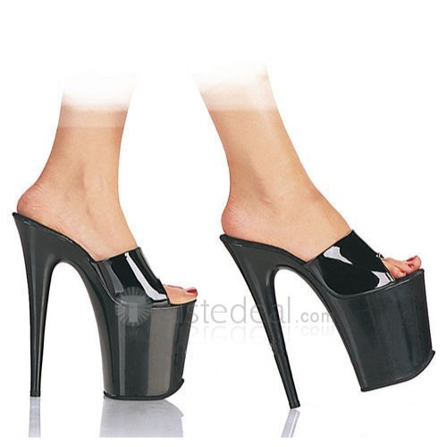 Patent Leather Upper High Heel Open-toes Platform Sexy Sandals(A701-BB)