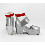 Sword Art Online SAO Hollow Realization Yuuki Asuna Silver Cosplay Shoes Boots