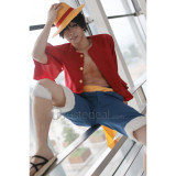 One Piece Monkey Luffy Red Cosplay Costume Hat