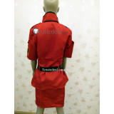 Hellsing Victoria Seras Red Orange Yellow Blue White Cosplay Costumes