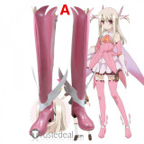Fate kaleid liner Prisma Illya Illyasviel von Einzbern Pink Cosplay Boots Shoes2