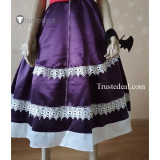 Rosario and Vampire Akashiya Moka Red Purple Lolita Dress Cosplay Costume