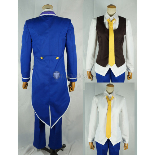 No Game No Life Sora King Blue Suit Cosplay Costume