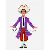 Monkey Island Stan S. Stanman Salesman Purple Cosplay Costume
