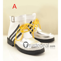 Kingdom Hearts Riku White Cosplay Shoes Boots