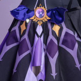 Genshin Impact Fischl Chongyun Purple Blue Cosplay Costumes