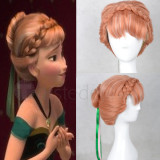 Frozen Princess Anna Coronation Brown Cosplay Wig