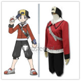 Pokemon Gold and Silver Trainer Ethan Red Cosplay Costume