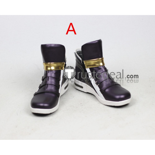League of Legends KDA Skins Akali Dark Purple Cosplay Shoes Boots