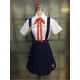 Bakemonogatari Mayoi Hachikuji White Blue School Uniform Cosplay Costume