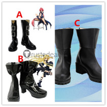 To Love-Ru Darkness Konjiki no Yami Mea Kurosaki Cosplay Black Shoes Boots
