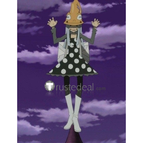 Soul Eater Eruka Frog Witch White Cosplay Shoes Boots
